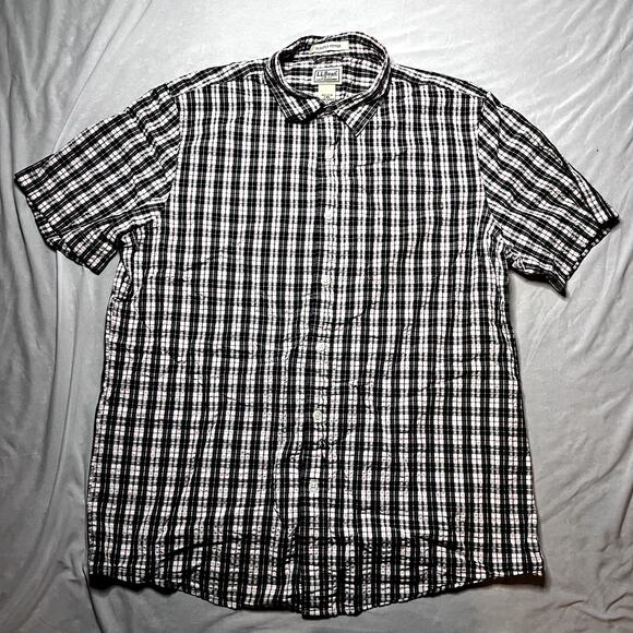 L.L. Bean Slightly Fitted Plaid Shirt Large Regular - Picture 7 of 7